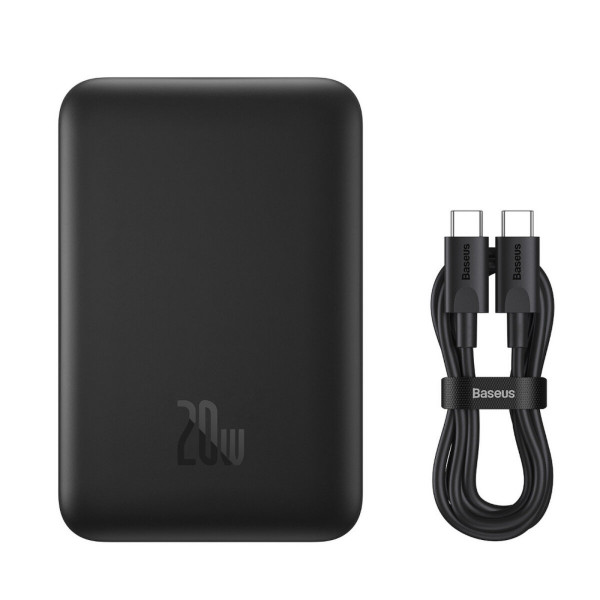 Зовнішній акумулятор Baseus Magnetic Mini Air Wireless Fast Charge Power Bank 10000mAh 20W Cluster Black