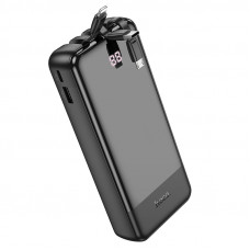 Зовнішній акумулятор HOCO J114A Charger power bank with cable and digital display(20000mAh) Black (6942007601863)