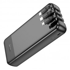 Зовнішній акумулятор HOCO J114A Charger power bank with cable and digital display(20000mAh) Black (6942007601863)