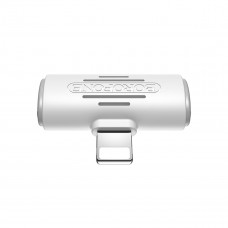 Адаптер BOROFONE BV6 Comfortable dual Lightning digital audio converter Білий