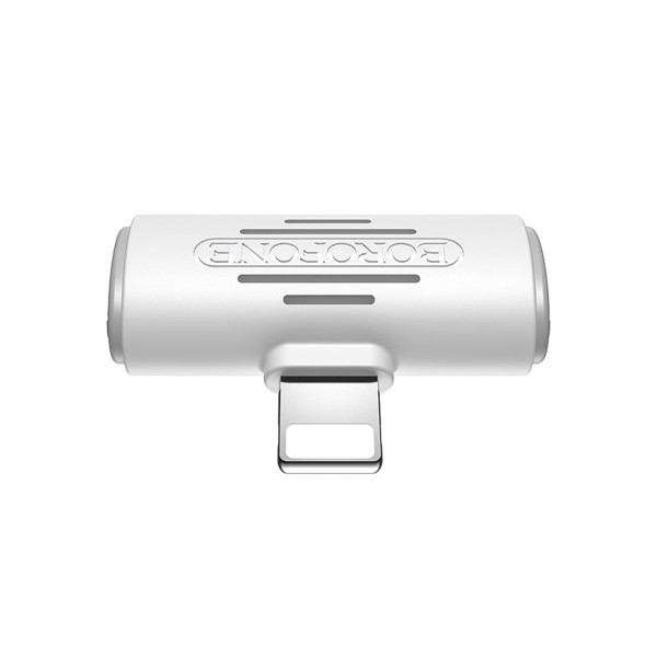 Адаптер BOROFONE BV6 Comfortable dual Lightning digital audio converter White