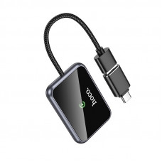 Адаптер HOCO HU1 Way car wireless CarPlay adapter Metal Gray (6942007623674)