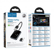 Адаптер HOCO HU1 Way car wireless CarPlay adapter Metal Gray (6942007623674)