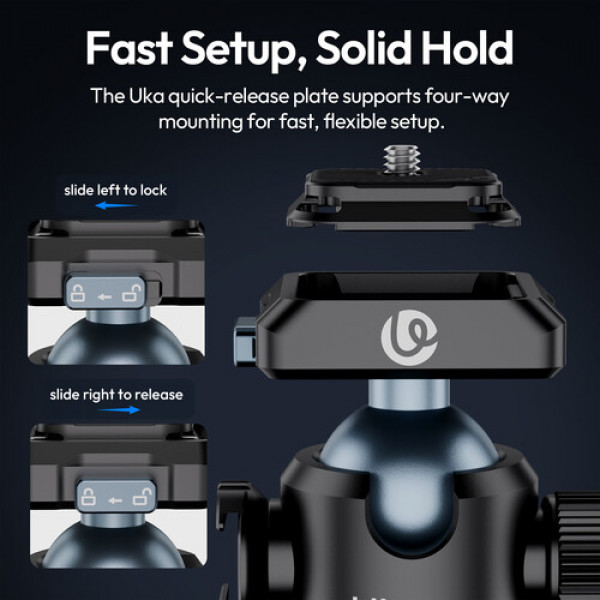 Адаптер кронштейн Ulanzi Ulanzi T100 Uka Quick-Release Ball Head (C062)