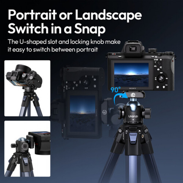 Адаптер кронштейн Ulanzi Ulanzi T100 Uka Quick-Release Ball Head (C062)