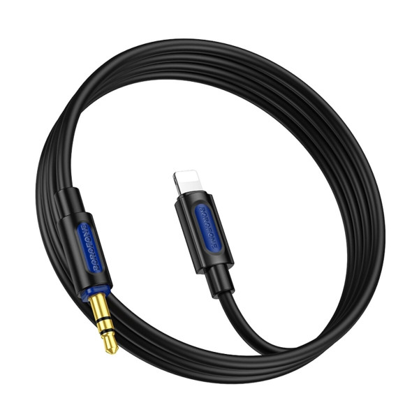 Аудіокабель BOROFONE BL20 True sound silicone digital audio conversion cable iP Black