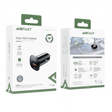 Автомобільний зарядний пристрій ACEFAST B1 mini 38W(USB-C+USB-A) dual-port metal car charger (6974316280330)