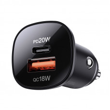 Автомобільний зарядний пристрій ACEFAST B1 mini 38W(USB-C+USB-A) dual-port metal car charger (6974316280330)
