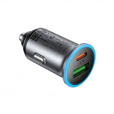 Автомобільний зарядний пристрій ACEFAST B15 65W (USB-A+USB-C) dual port metal car charger (6974316284963)