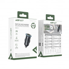Автомобільний зарядний пристрій ACEFAST B15 65W (USB-A+USB-C) dual port metal car charger (6974316284963)