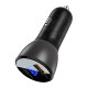 Автомобільний зарядний пристрій ACEFAST B6 metal 63W (USB-A+USB-C) with digital display (6974316280972)