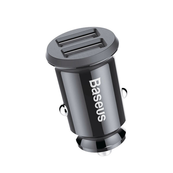 Автомобільний зарядний пристрій Baseus Grain Car Charger 3.1A Black