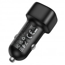 Автомобільний зарядний пристрій BOROFONE BZ34A Cloud single port PD20W car charger Black (6941991122316)