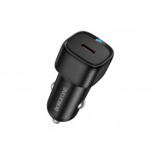 Автомобільний зарядний пристрій BOROFONE BZ34A Cloud single port PD20W car charger Black (6941991122316)