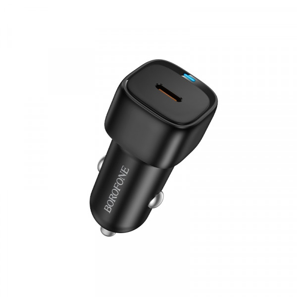 Автомобільний зарядний пристрій BOROFONE BZ34A Cloud single port PD20W car charger Black (6941991122316)