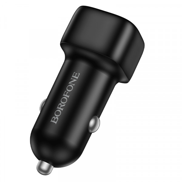 Автомобільний зарядний пристрій BOROFONE BZ34A Cloud single port PD20W car charger Black (6941991122316)