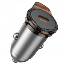 Автомобільний зарядний пристрій HOCO NZ16 Rigorous single port PD30W car charger Metal Grey (6942007644716)