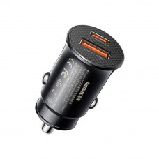 Автомобільний зарядний пристрій REMAX Siya Series 30W PD+QC 1C+1A Multi-compatible Fast Car Charger RCC358 Black (6954851217466)