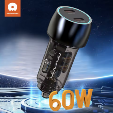 Автомобільний зарядний пристрій WUW-C283 PD30W+ PD30W black (6978749570372)