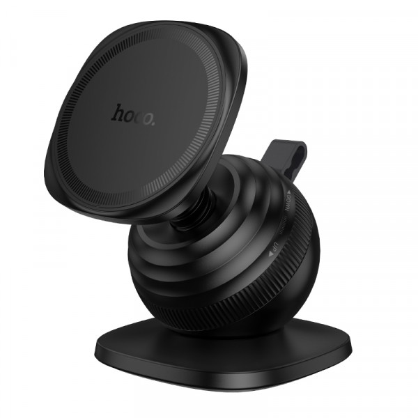Автотримач для телефона HOCO H103 Daisy magnetic ring car holder(center console) Black (6942007674485)