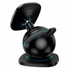 Автотримач для телефона HOCO H103 Daisy magnetic ring car holder(center console) Black (6942007674485)