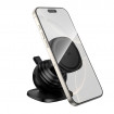 Автотримач для телефона HOCO H103 Daisy magnetic ring car holder(center console) Black (6942007674485)