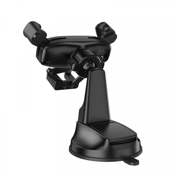 Автотримач для телефона HOCO H67 Gamble gravity linkage car holder(center console) Black (6942007641210)