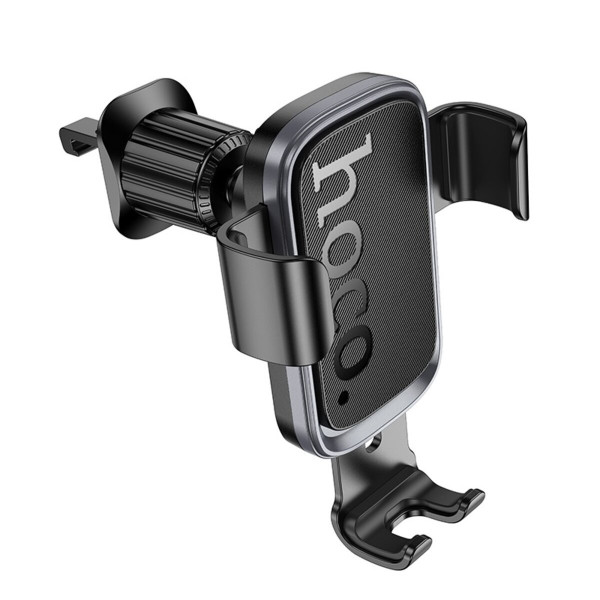 Автотримач для телефона HOCO H80 Vista gravity car holder (air outlet) Black Metal Gray