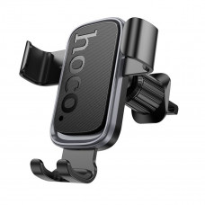 Автотримач для телефона HOCO H80 Vista gravity car holder (air outlet) Black Metal Gray