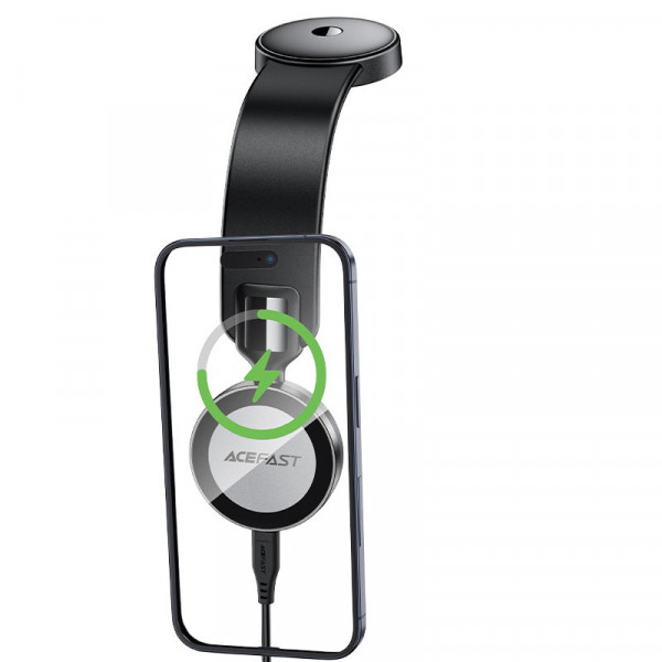 Автотримач для телефона з БЗП ACEFAST D37 magnetic wireless charging car holder for dashboard Black (6974316283546)