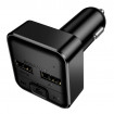 АЗП з FM-модулятором BOROFONE BC63 Selecto car BT FM transmitter Black (6941991126185)