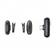 Бездротова мікрофонна система ACEFAST R1 wireless lavalier microphones Black (6974316284895)