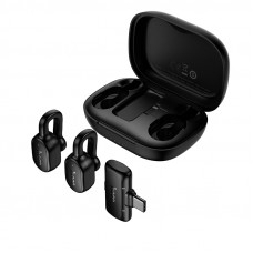 Бездротова мікрофонна система HOCO L27 Ice hidden wireless microphone (Type-C) Black (6942007680646)