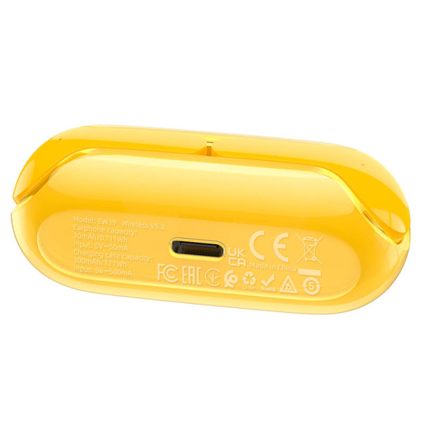 Бездротові навушники HOCO EW39 Bright true wireless ENC BT headset Yellow