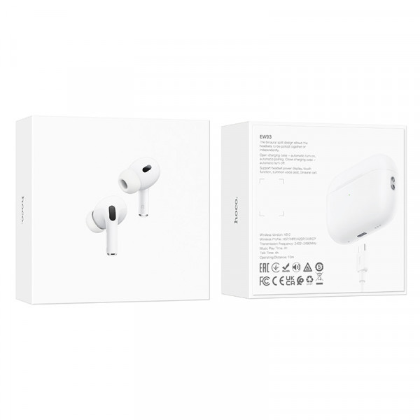Бездротові навушники HOCO EW93 True wireless stereo headset White (6942007673679)