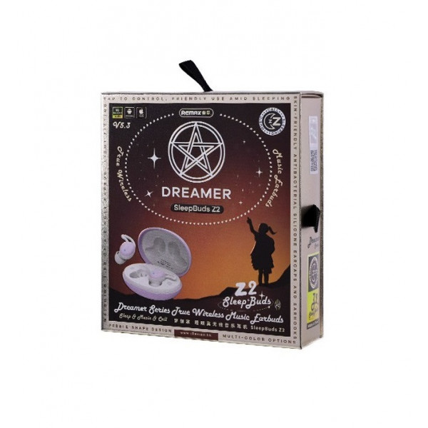 Бездротові навушники TWS REMAX Dreamer Series True Wireless Music Earbuds SleepBuds Z2 Beige (6954851209232)