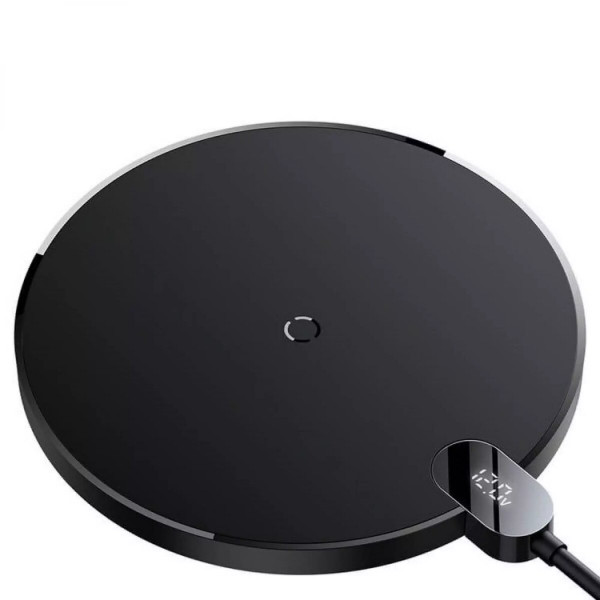 Бездротовий зарядний пристрій Baseus Digital LED Display Gen 2 Wireless Charger 15W Black