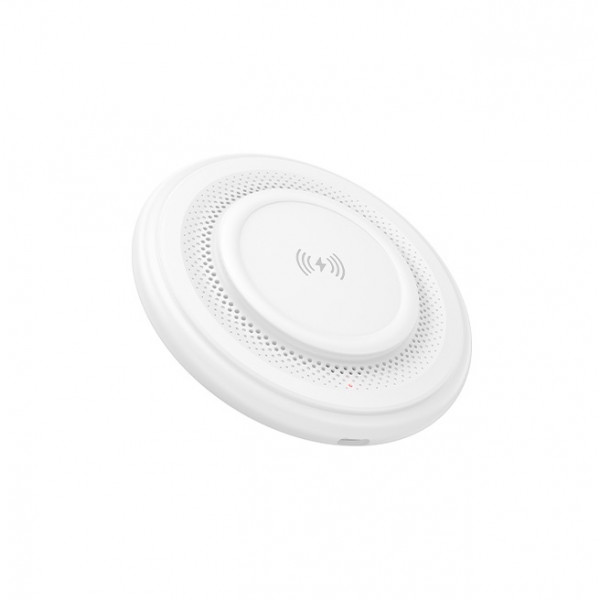 Бездротовий зарядний пристрій BOROFONE BQ40 Crown desktop wireless fast charger White (6941991123757)