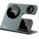 Бездротовий зарядний пристрій Essager Ruicheng desktop magnetic suction three in one wireless charging of 15W black