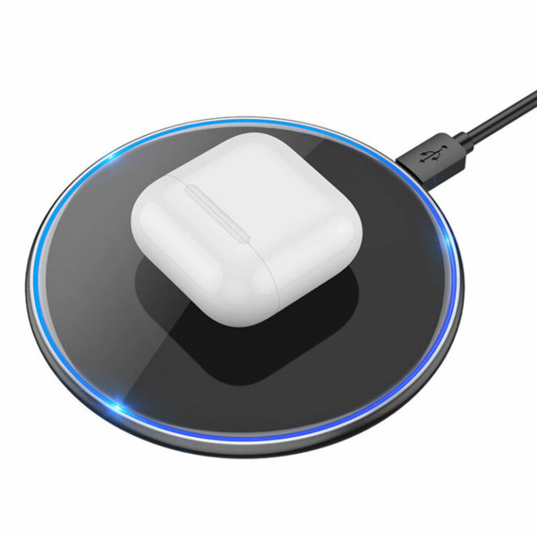 Бездротовий зарядний пристрій HOCO CW6 Pro Easy 15W charging wireless fast charger Чорний