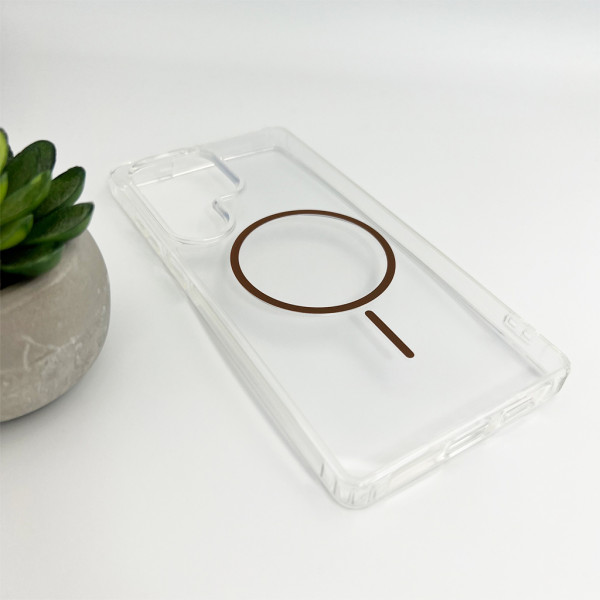 Чохол Cosmic Acrylic Thin Magnetic for Samsung Galaxy S25 Ultra Gold (AcColMagiSS25PUGold)