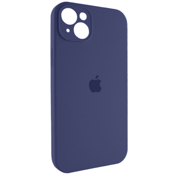 Чохол для смартфона Silicone Full Case AA Camera Protect for Apple iPhone 13 7,Dark Блакитний