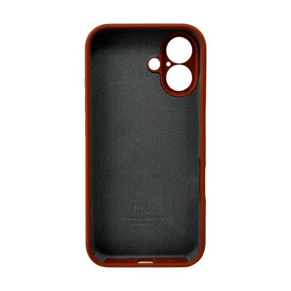 Чохол для смартфона Silicone Full Case AA Camera Protect for Apple iPhone 16 42,Saddle Brown
