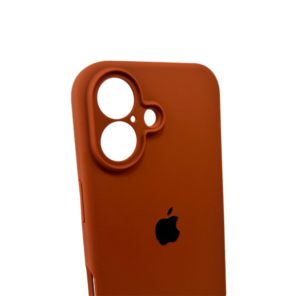 Чохол для смартфона Silicone Full Case AA Camera Protect for Apple iPhone 16 42,Saddle Brown