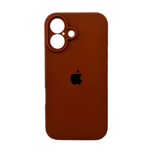 Чохол для смартфона Silicone Full Case AA Camera Protect for Apple iPhone 16 42,Saddle Brown