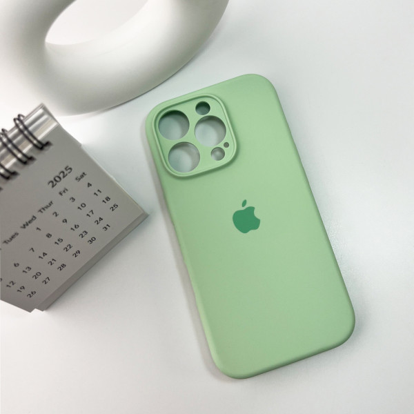 Чохол для смартфона Silicone Full Case AA Camera Protect for Apple iPhone 16 Pro Max 51,Avokado Green