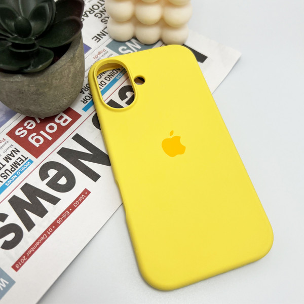 Чохол для смартфона Silicone Full Case AA Open Cam for Apple iPhone 16 4,Yellow