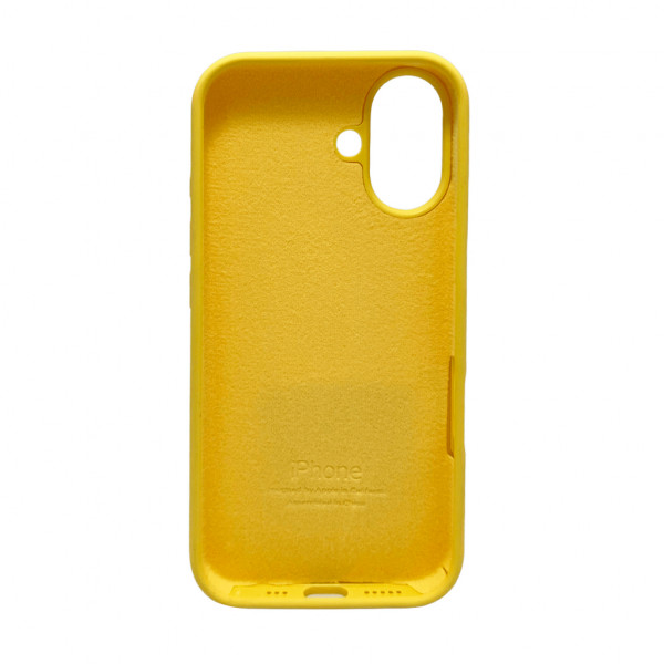Чохол для смартфона Silicone Full Case AA Open Cam for Apple iPhone 16 4,Yellow