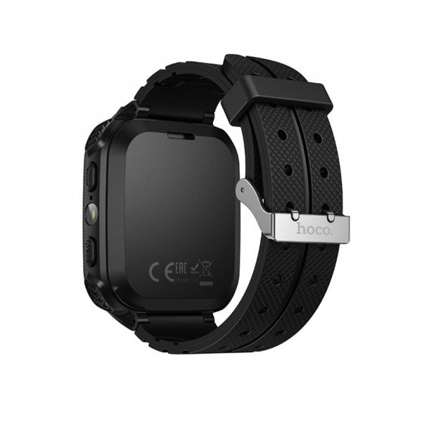 Дитячий смарт-годинник HOCO Y105A 36mm. 400 mAh. children phone watch Black (rus версія) (6942007658669)