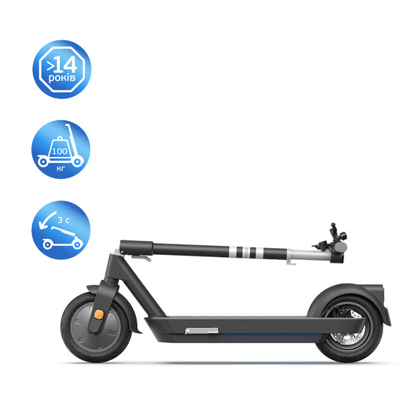 Електросамокат OKAI ES30-NEON PRO Чорний 10", 350(700)W, 14,7Ah, 80km, 25kmh, 25%, NFC, App, 21kg